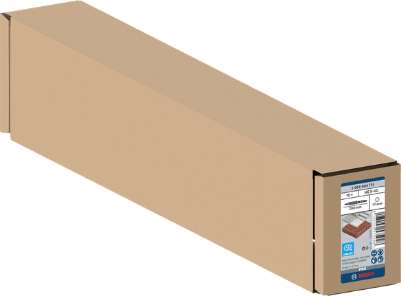 Bosch HEX-4C 280mm masonry drill bits pack.