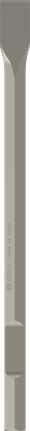 PRO HEX-4C Flat Chisel 28 mm, 35 x 520 mm Bosch PRO HEX-4C flat chisel 28 mm hex, 520 mm length.