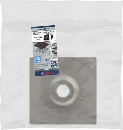 Bosch PRO SDS max Tamping Plate 120 x 120 mm.