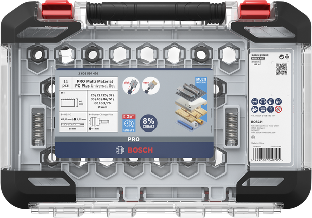 Bosch PRO Multi Material Hole Saw Set 14 pcs.