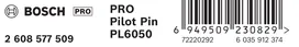 Bosch PRO Pilot Pin PL6050 for TCT annular cutter.