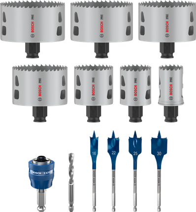 Bosch PRO Multi Material PC Plus Hole Saw Set, 13 pcs.
