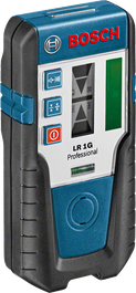 Bosch LR 1G laser receiver, IP65 dust and splash protected.