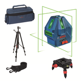 Bosch GLL 50-15 XG laser leveling tool set with tripod.
