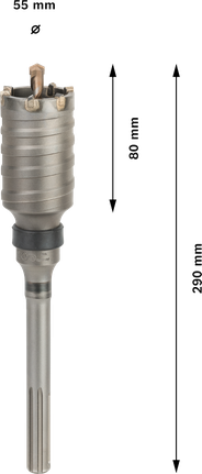 Bosch PRO SDS max-5 core cutter 55 mm diameter.