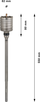 Bosch PRO SDS max-5 Core Cutter One-Piece 82 mm diameter.