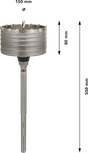 Bosch PRO SDS max-5 Core Cutter 150 mm diameter.