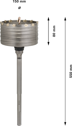 Bosch PRO SDS max-5 Core Cutter 150 mm diameter.
