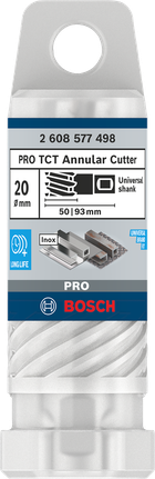 Bosch PRO Metal TCT Annular Cutter 20x50x93 mm.