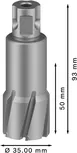 Bosch PRO Metal TCT Annular Cutter 32 x 50 x 93 mm.