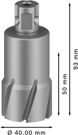 Bosch PRO Metal TCT Annular Cutter, 40 mm diameter.