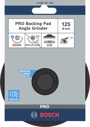 PRO Backing Pad, 125 mm, SCM Bosch PRO backing pad 125 mm.
