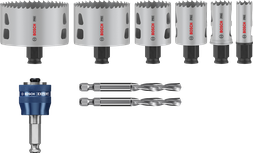 Bosch PRO Multi Material PC Plus Hole Saw Set, 9 pcs.