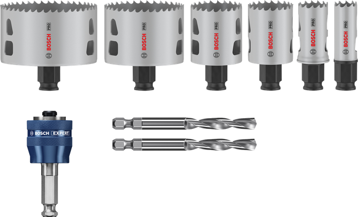 Bosch PRO Multi Material PC Plus Hole Saw Set, 9 pcs.