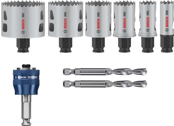 Bosch PRO Multi Material PC Plus Hole Saw Set, 9 pcs.