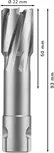 Bosch PRO Metal TCT Annular Cutter 22 x 50 x 93 mm.