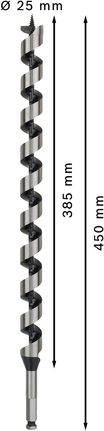 Bosch PRO Wood Auger Bit 25 x 385 x 450 mm.