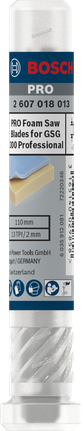 PRO Foam Saw Blade, 70 mm, 2 pcs Bosch PRO foam saw blades 70 mm 2 pcs.
