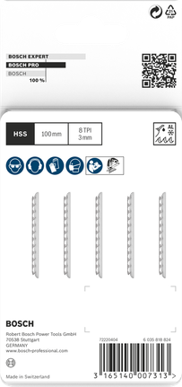 PRO Alu T127D Jigsaw Blade, 100 mm, 5 pcs Bosch PRO Alu T127D 100 mm jigsaw blades 5 pcs.