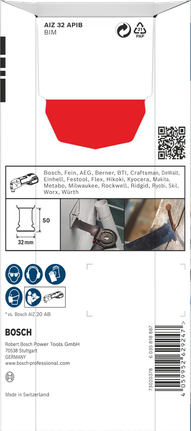 PRO AIZ 32 APIB Plunge Cut Blade, 32 x 50 mm, 5 pcs Bosch PRO AIZ 32 APIB plunge cut blade 32×50 mm 5 pcs.