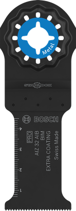 Bosch PRO AIZ 32 AIB multitool blade for metal cutting.