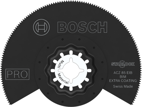 PRO ACZ 85 EIB Multitool Blade, 85 mm Bosch PRO ACZ 85 EIB multitool blade, 85 mm diameter.