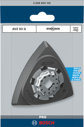 PRO AVZ 93 G Multitool Accessory, 93 mm Bosch PRO AVZ 93 G 93 mm multitool accessory.