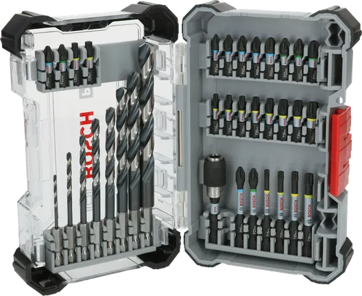Bosch PRO Impact Metal Set, assorted drill and screwdriver bits.