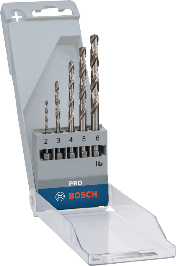 Bosch PRO Metal HSS-G Hex Twist Drill Bit Set 5 pcs.