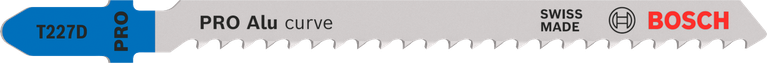 PRO Alu curve T227D Jigsaw Blade, 100 mm, 5 pcs Bosch PRO Alu curve T227D HSS jigsaw blade, 100 mm.