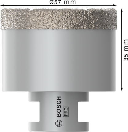 Bosch PRO Ceramic dry Core Cutter 57 mm for drilling tiles.