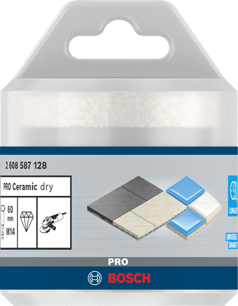 Bosch PRO Ceramic dry Core Cutter 60 mm for tile drilling.