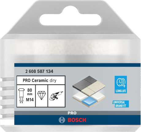 Bosch PRO Ceramic dry Core Cutter 80 mm for tiles.