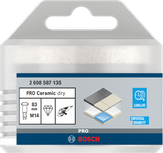 Bosch PRO Ceramic dry Core Cutter 83 mm for tile drilling.
