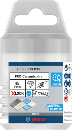 Bosch PRO Ceramic dry Core Cutter 45 mm X-LOCK.
