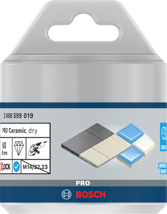 Bosch PRO Ceramic dry Core Cutter 60mm X-Lock for tiles.