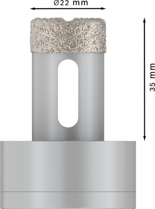 Bosch PRO Ceramic dry Core Cutter 22x35 mm X-Lock.
