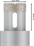 Bosch PRO Ceramic dry Core Cutter 30x35 mm X-Lock.