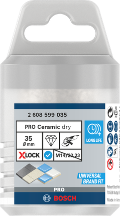 Bosch PRO Ceramic dry Core Cutter 35 mm X-Lock.