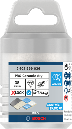Bosch PRO Ceramic dry core cutter 38 mm X-LOCK.