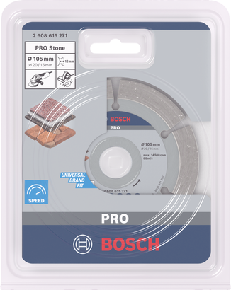 Bosch PRO Stone diamond disc 105×16/20 mm.
