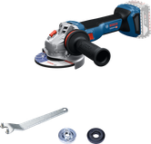 Bosch GWS 18V-11 angle grinder with side handle.