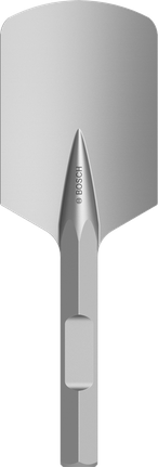 Bosch PRO HEX 28-4C spade chisel with 135 mm edge.
