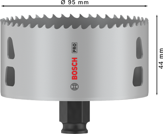 PRO Multi Material PC Plus Hole Saw, 95 mm PRO Multi Material PC Plus Hole Saw, 95 mm