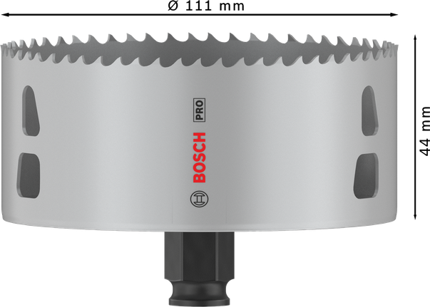 PRO Multi Material PC Plus Hole Saw, 111 mm PRO Multi Material PC Plus Hole Saw, 111 mm