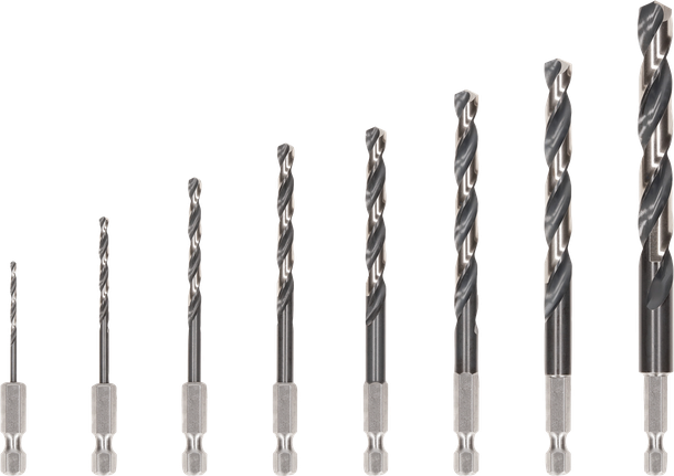 Bosch PRO Metal HSS-G Impact Twist Drill Bit Set, 8 pcs.