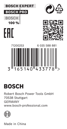 Bosch reduction ring 30 x 1.2 x 25.4 mm.