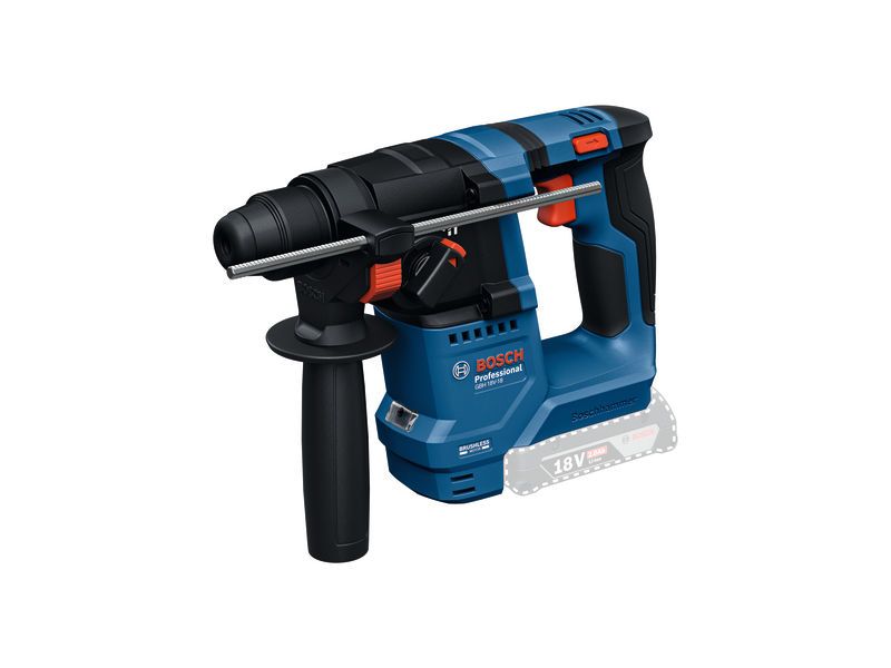 GBH 18V-18 Bosch GBH 18V-18 rotary hammer with side handle.