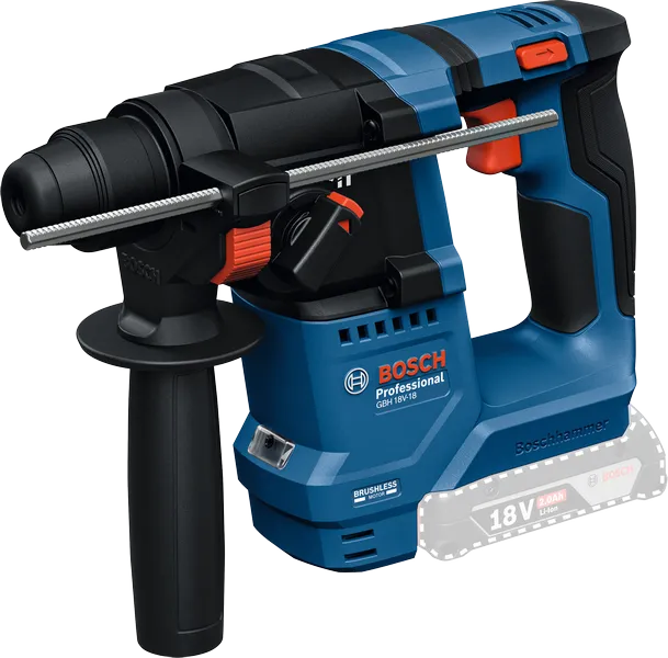 GBH 18V-18 Bosch GBH 18V-18 rotary hammer with side handle.