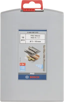 Object #200475710: 2608587013_bo_pro_p_f_1 Bosch PRO Metal HSS-G twist drill bit set 1–10 mm.